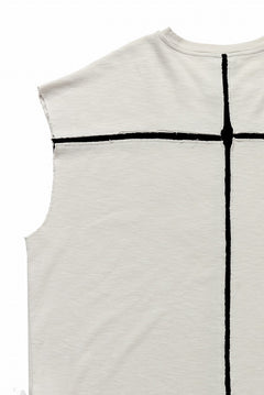 画像をギャラリービューアに読み込む, thom/krom SLEEVELESS T SHIRT / FLAME DOUBLE-FACE JERSEY (DUNE)