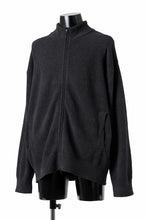 Load image into Gallery viewer, MASTERMIND WORLD LOUNGE FULL-ZIP TRACK JACKET / SOFTY BOA FLEECE (BLACK x CHARCOAL)