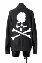 Load image into Gallery viewer, MASTERMIND WORLD LOUNGE FULL-ZIP TRACK JACKET / SOFTY BOA FLEECE (BLACK x WHITE)