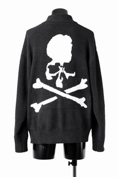 Load image into Gallery viewer, MASTERMIND WORLD LOUNGE FULL-ZIP TRACK JACKET / SOFTY BOA FLEECE (BLACK x WHITE)