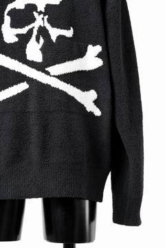 Load image into Gallery viewer, MASTERMIND WORLD LOUNGE FULL-ZIP TRACK JACKET / SOFTY BOA FLEECE (BLACK x WHITE)