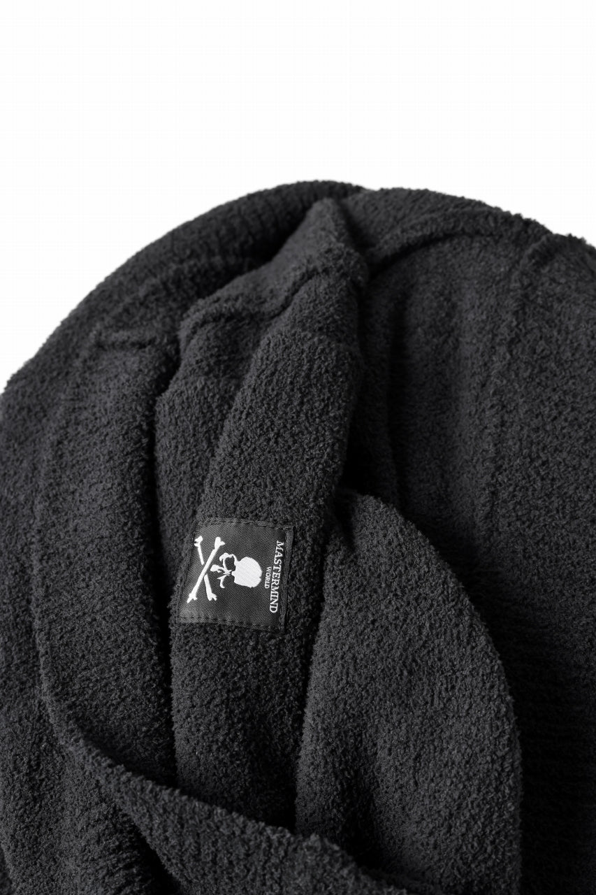 Load image into Gallery viewer, MASTERMIND WORLD LOUNGE FULL-ZIP HOODIE / SOFTY BOA FLEECE (BLACK x WHITE)