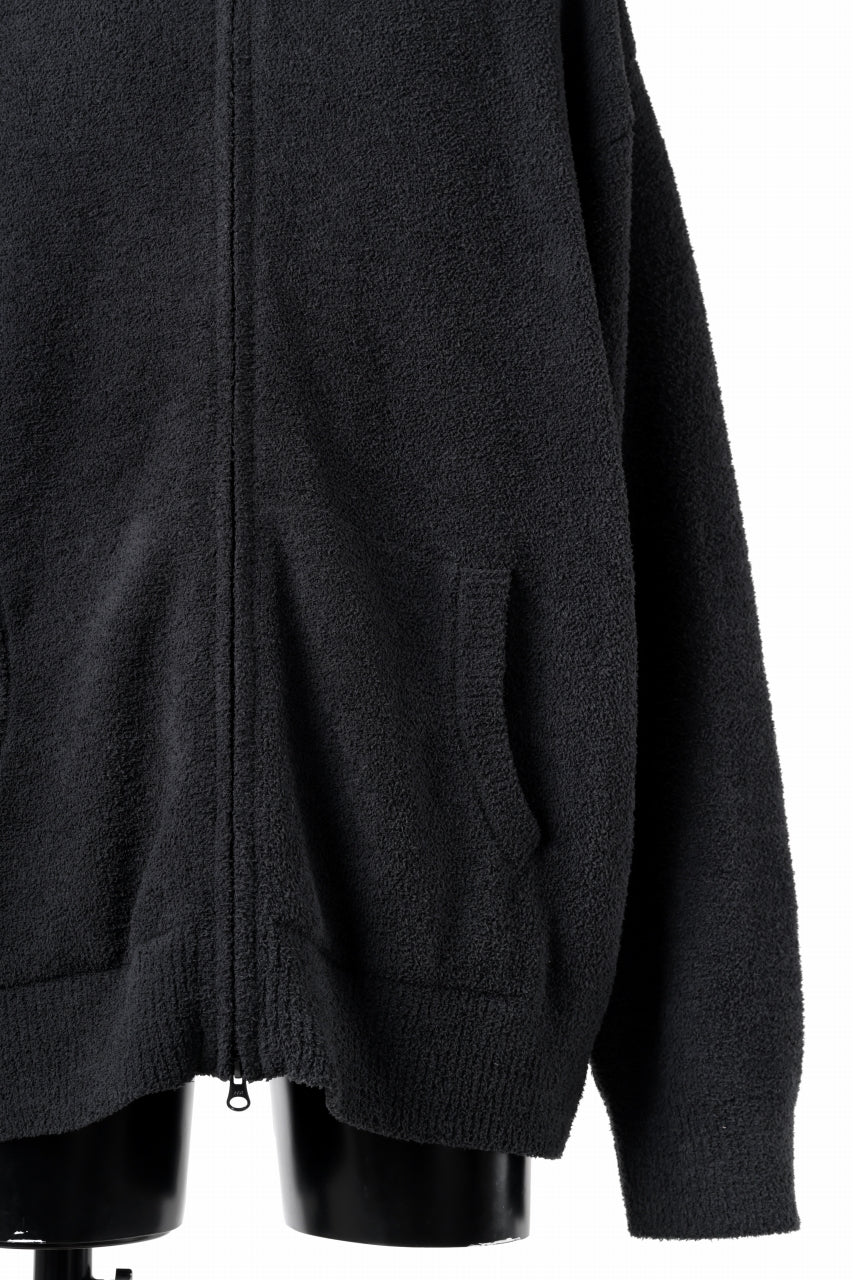 Load image into Gallery viewer, MASTERMIND WORLD LOUNGE FULL-ZIP HOODIE / SOFTY BOA FLEECE (BLACK x CHARCOAL)