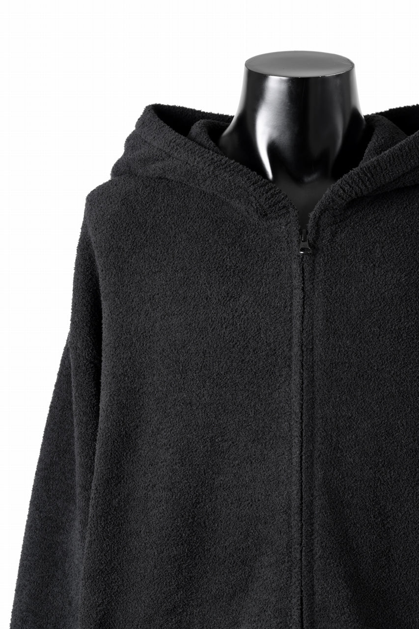 Load image into Gallery viewer, MASTERMIND WORLD LOUNGE FULL-ZIP HOODIE / SOFTY BOA FLEECE (BLACK x WHITE)