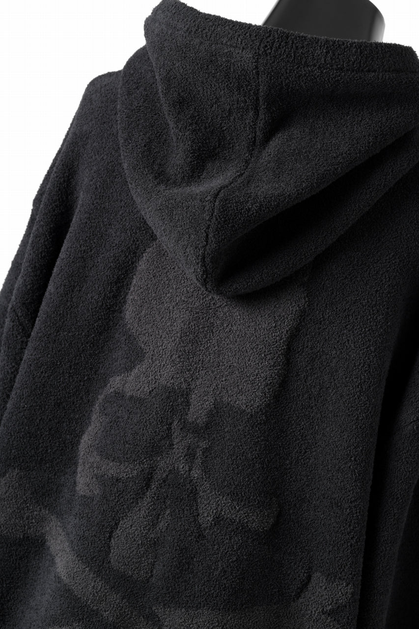 Load image into Gallery viewer, MASTERMIND WORLD LOUNGE FULL-ZIP HOODIE / SOFTY BOA FLEECE (BLACK x CHARCOAL)