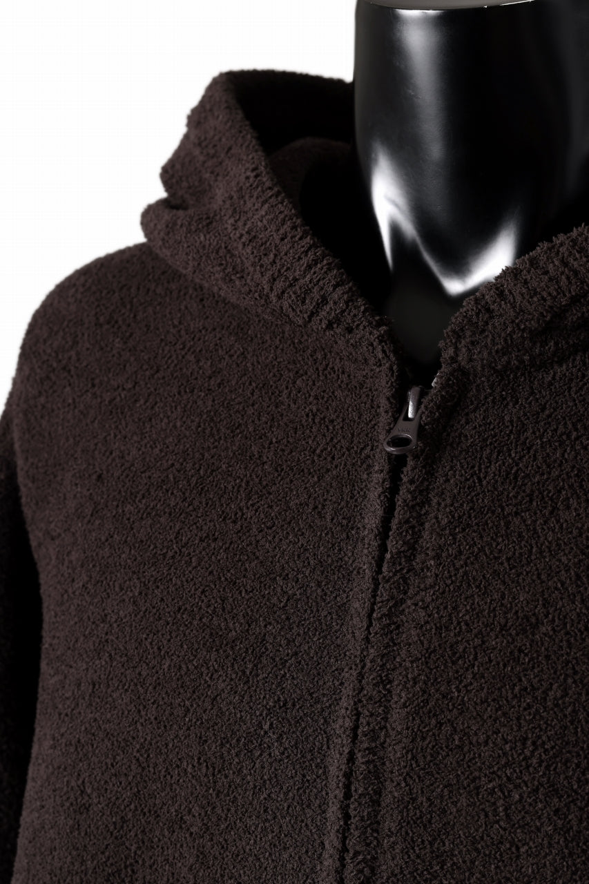 Load image into Gallery viewer, MASTERMIND WORLD LOUNGE FULL-ZIP HOODIE / SOFTY BOA FLEECE (BROWN x SAND)