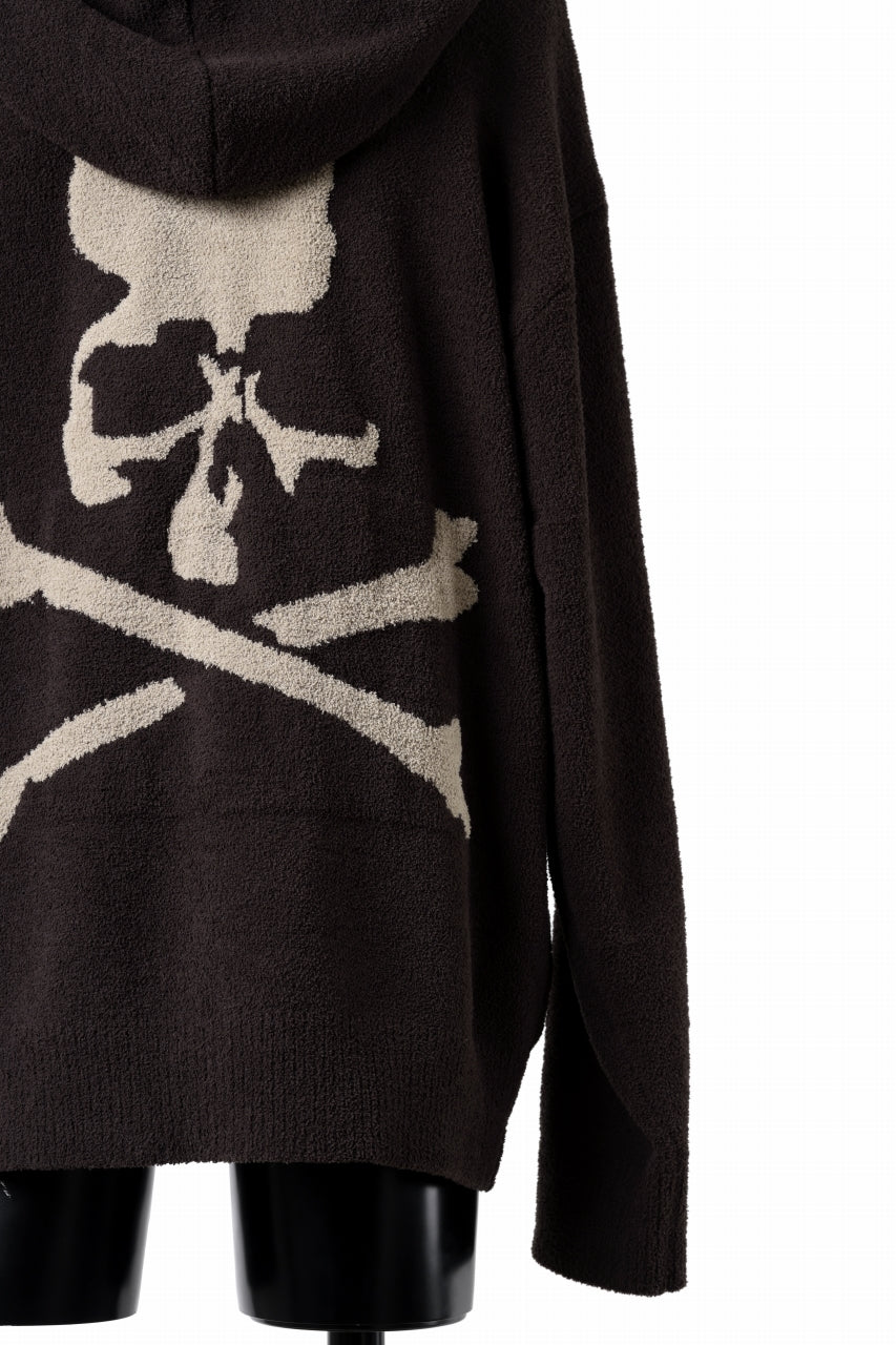 Load image into Gallery viewer, MASTERMIND WORLD LOUNGE FULL-ZIP HOODIE / SOFTY BOA FLEECE (BROWN x SAND)