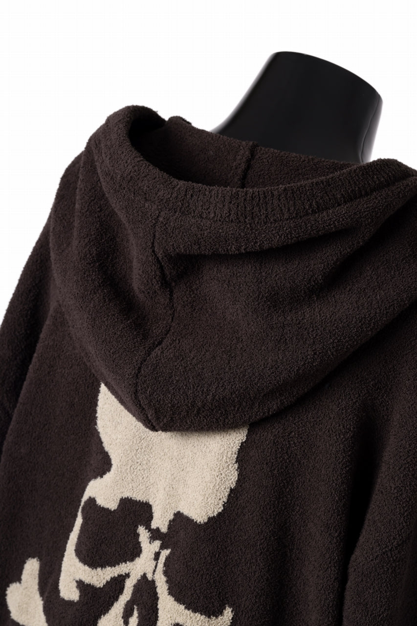 Load image into Gallery viewer, MASTERMIND WORLD LOUNGE FULL-ZIP HOODIE / SOFTY BOA FLEECE (BROWN x SAND)