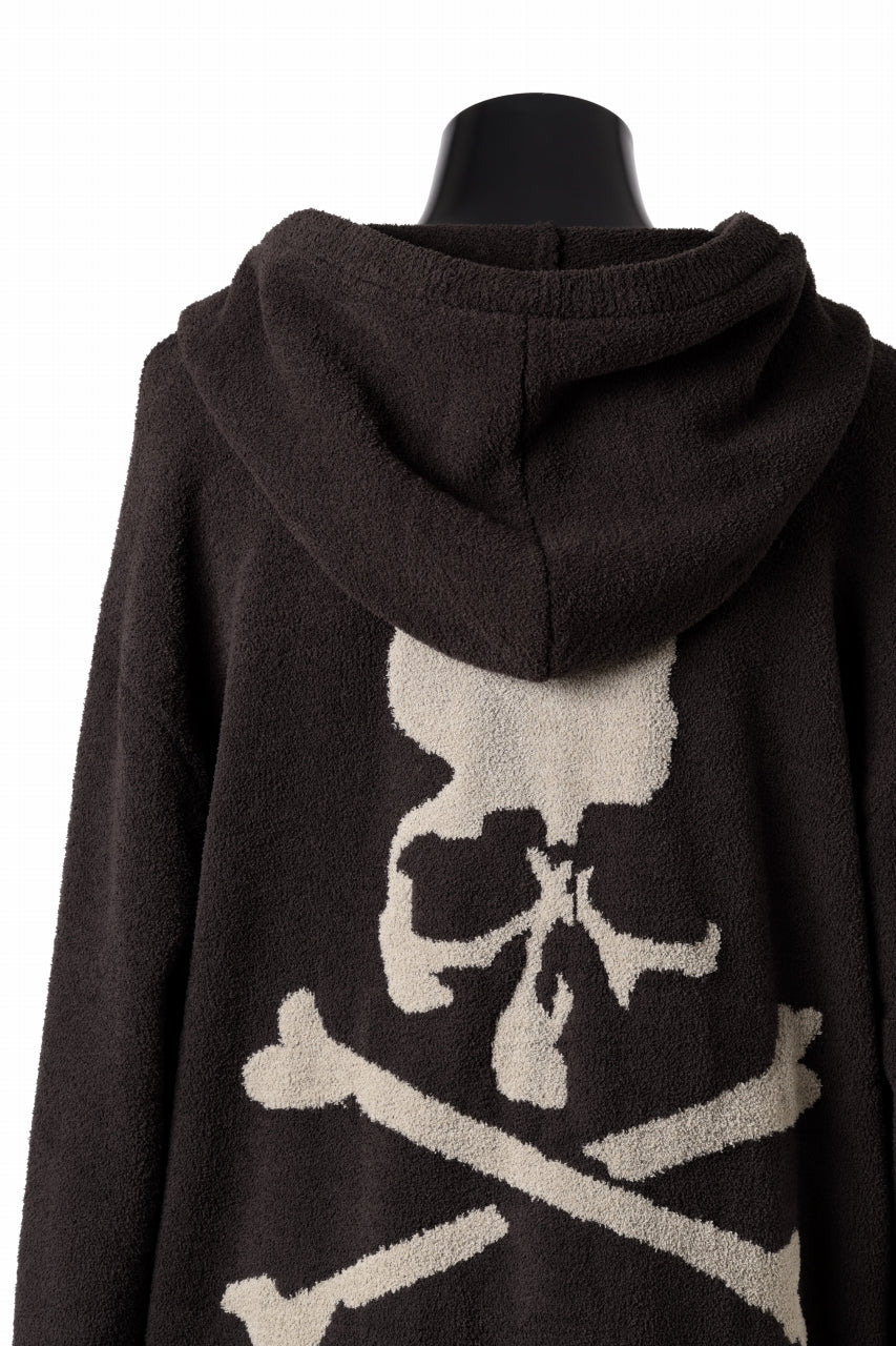 Load image into Gallery viewer, MASTERMIND WORLD LOUNGE FULL-ZIP HOODIE / SOFTY BOA FLEECE (BROWN x SAND)