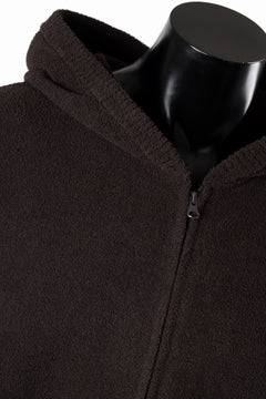 Load image into Gallery viewer, MASTERMIND WORLD LOUNGE FULL-ZIP HOODIE / SOFTY BOA FLEECE (BROWN x SAND)