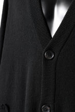 画像をギャラリービューアに読み込む, MASTERMIND WORLD PATCHWORK CARDIGAN / CASHMERE KNIT (BLACK)