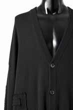 画像をギャラリービューアに読み込む, MASTERMIND WORLD PATCHWORK CARDIGAN / CASHMERE KNIT (BLACK)