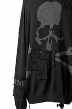 画像をギャラリービューアに読み込む, MASTERMIND WORLD PATCHWORK CARDIGAN / CASHMERE KNIT (BLACK)
