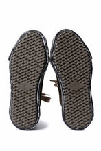 画像をギャラリービューアに読み込む, ISAMU KATAYAMA BACKLASH xx Maison MIHARA YASUHIRO “HANK” OG SOLE STEER SUEDE GARMENT-DYED LOW-TOP SNEAKER (BLACK)