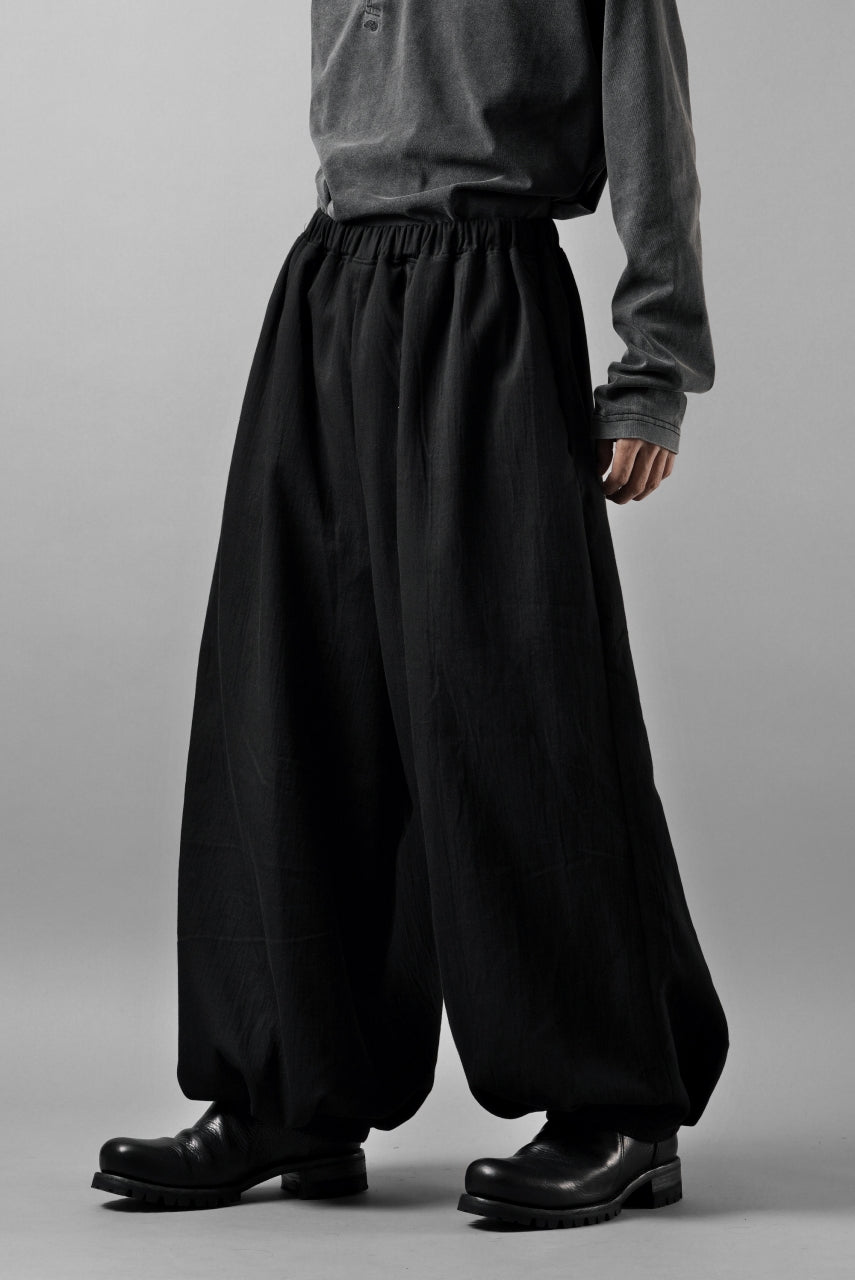 画像をギャラリービューアに読み込む, kujaku hem tuck wide easy pants / P-353 (black)
