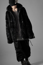 Load image into Gallery viewer, mastermind JAPAN POLAR BEAR ZIP-UP HOODIE (BLACK)