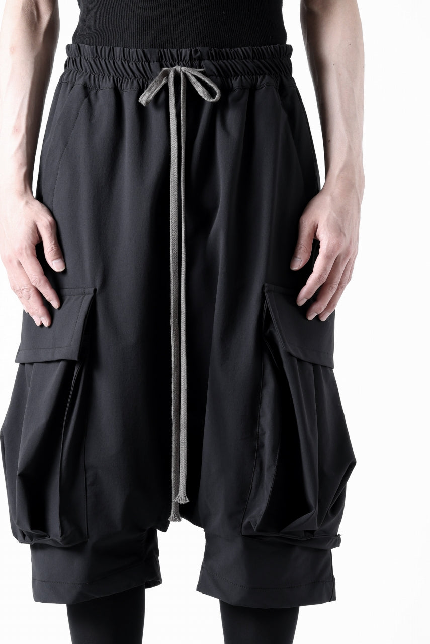 画像をギャラリービューアに読み込む, A.F ARTEFACT SARROUEL CARGO SHORTS / TECH-SMOOTH (BLACK)