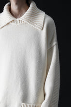 画像をギャラリービューアに読み込む, F/CE. REVERSE PATTERN COLLAR KNIT (IVORY)