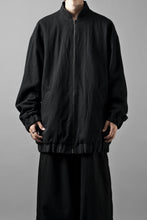 画像をギャラリービューアに読み込む, kujaku oversized zip-up blouson / J-811 (black)