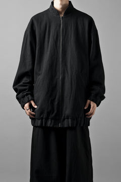 画像をギャラリービューアに読み込む, kujaku oversized zip-up blouson / J-811 (black)