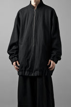 画像をギャラリービューアに読み込む, kujaku oversized zip-up blouson / J-811 (black)