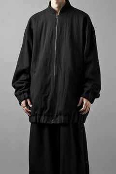 画像をギャラリービューアに読み込む, kujaku oversized zip-up blouson / J-811 (black)