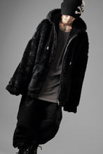 Load image into Gallery viewer, mastermind JAPAN POLAR BEAR ZIP-UP HOODIE (BLACK)