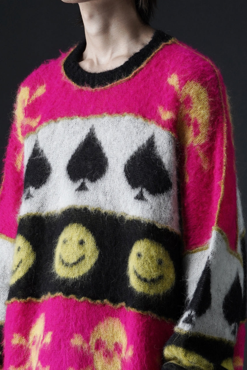 画像をギャラリービューアに読み込む, ISABEL BENENATO Wool Jacquarrd Intarsia Knit Jumper (MIX)