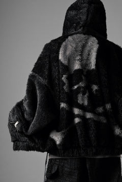 Load image into Gallery viewer, mastermind JAPAN POLAR BEAR ZIP-UP HOODIE (BLACK)