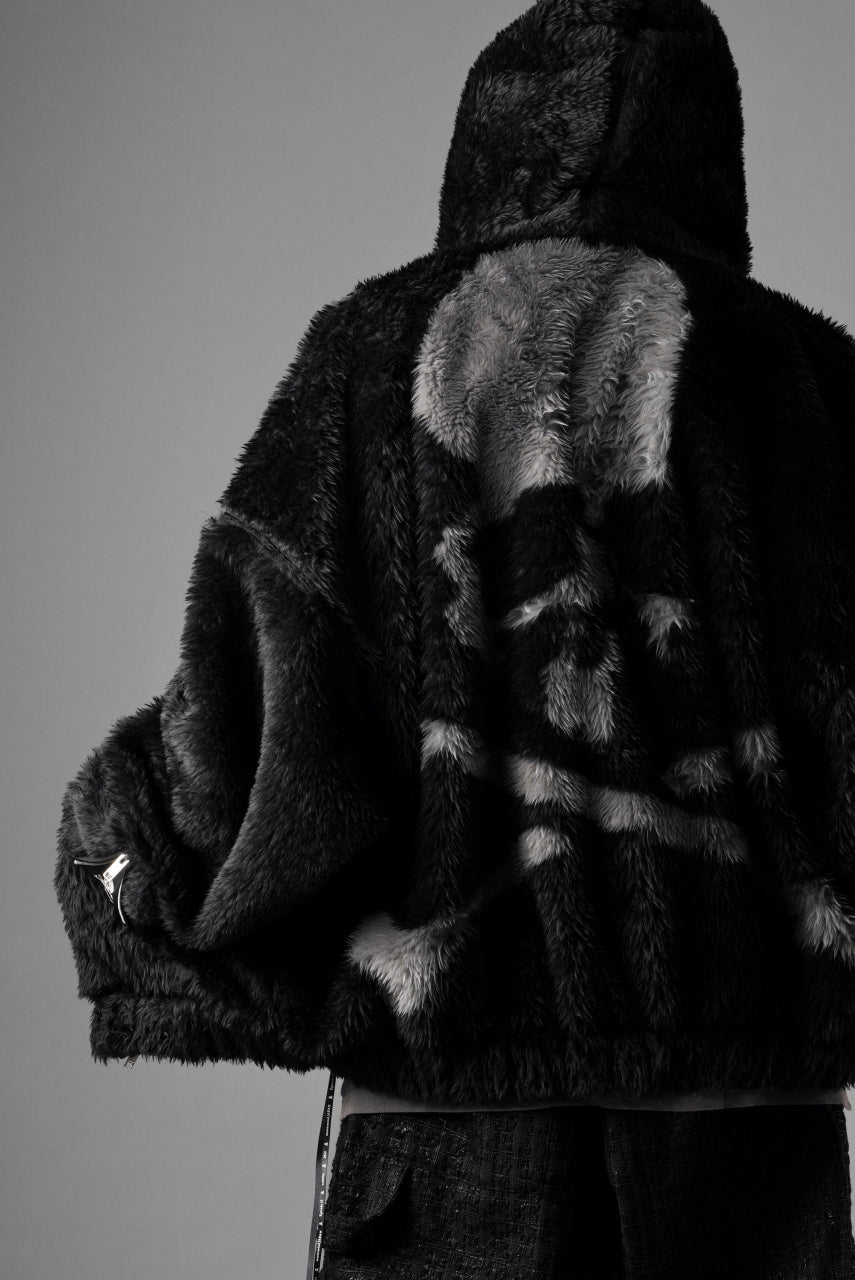 Load image into Gallery viewer, mastermind JAPAN POLAR BEAR ZIP-UP HOODIE (BLACK)