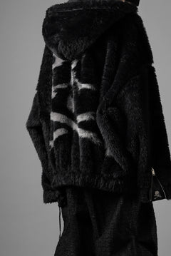 Load image into Gallery viewer, mastermind JAPAN POLAR BEAR ZIP-UP HOODIE (BLACK)