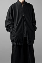 画像をギャラリービューアに読み込む, kujaku oversized zip-up blouson / J-811 (black)