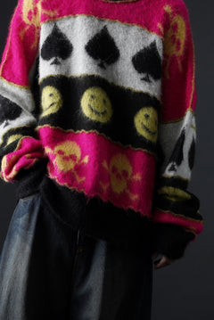 画像をギャラリービューアに読み込む, ISABEL BENENATO Wool Jacquarrd Intarsia Knit Jumper (MIX)
