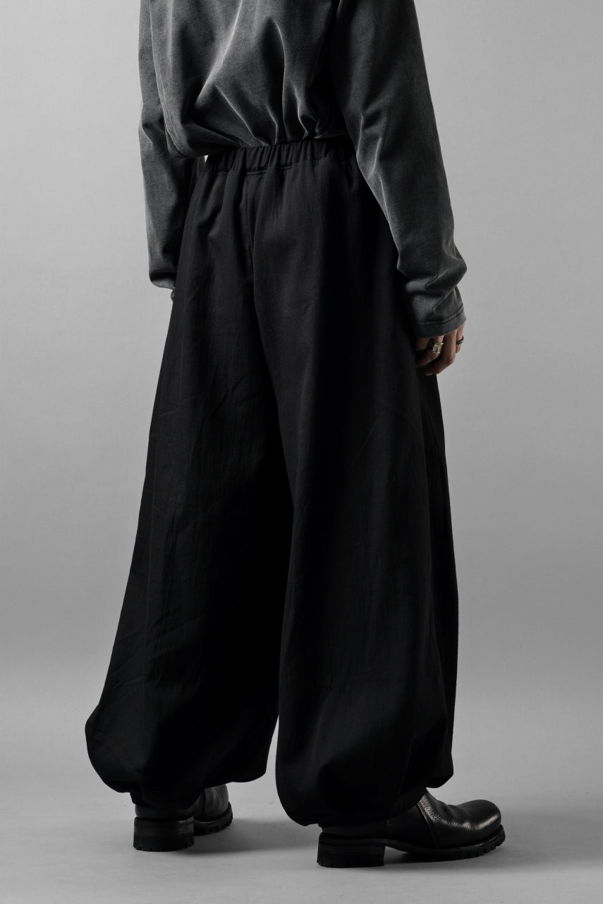 画像をギャラリービューアに読み込む, kujaku hem tuck wide easy pants / P-353 (black)