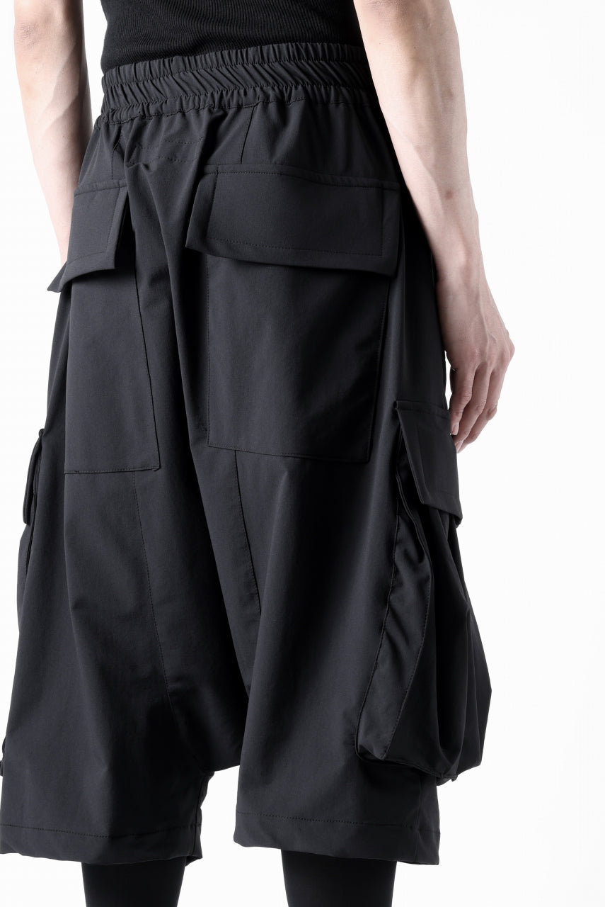 画像をギャラリービューアに読み込む, A.F ARTEFACT SARROUEL CARGO SHORTS / TECH-SMOOTH (BLACK)