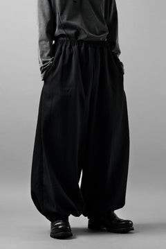 画像をギャラリービューアに読み込む, kujaku hem tuck wide easy pants / P-353 (black)