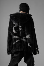 Load image into Gallery viewer, mastermind JAPAN POLAR BEAR ZIP-UP HOODIE (BLACK)