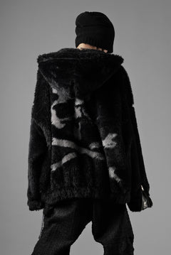 Load image into Gallery viewer, mastermind JAPAN POLAR BEAR ZIP-UP HOODIE (BLACK)