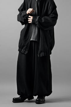 画像をギャラリービューアに読み込む, kujaku hem tuck wide easy pants / P-353 (black)