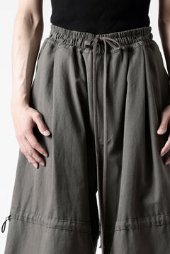 画像をギャラリービューアに読み込む, A.F ARTEFACT STRING-SQUEEZING WIDE PANTS / COTTON LINEN TWILL (KHAKI)