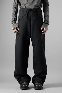 画像をギャラリービューアに読み込む, OPPOSE DUALITY SUB ONG RIB SWEAT PANTS (BLACK)