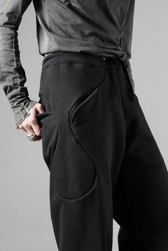画像をギャラリービューアに読み込む, OPPOSE DUALITY SUB ONG RIB SWEAT PANTS (BLACK)