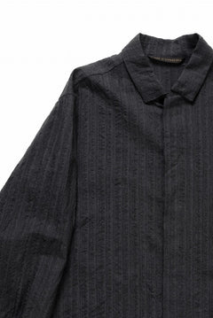 画像をギャラリービューアに読み込む, forme d'expression Minimal Outer Shirt / B95F (Off Black)