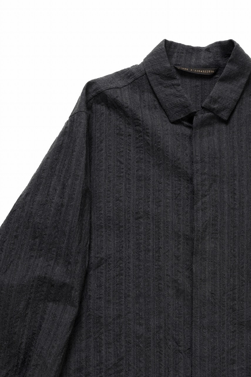 画像をギャラリービューアに読み込む, forme d'expression Minimal Outer Shirt / B95F (Off Black)