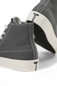画像をギャラリービューアに読み込む, Y's for men HIGH TOP SNEAKER / COTTON CANVAS (GREY x WHITE)
