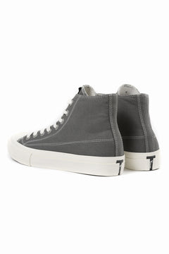 画像をギャラリービューアに読み込む, Y's for men HIGH TOP SNEAKER / COTTON CANVAS (GREY x WHITE)