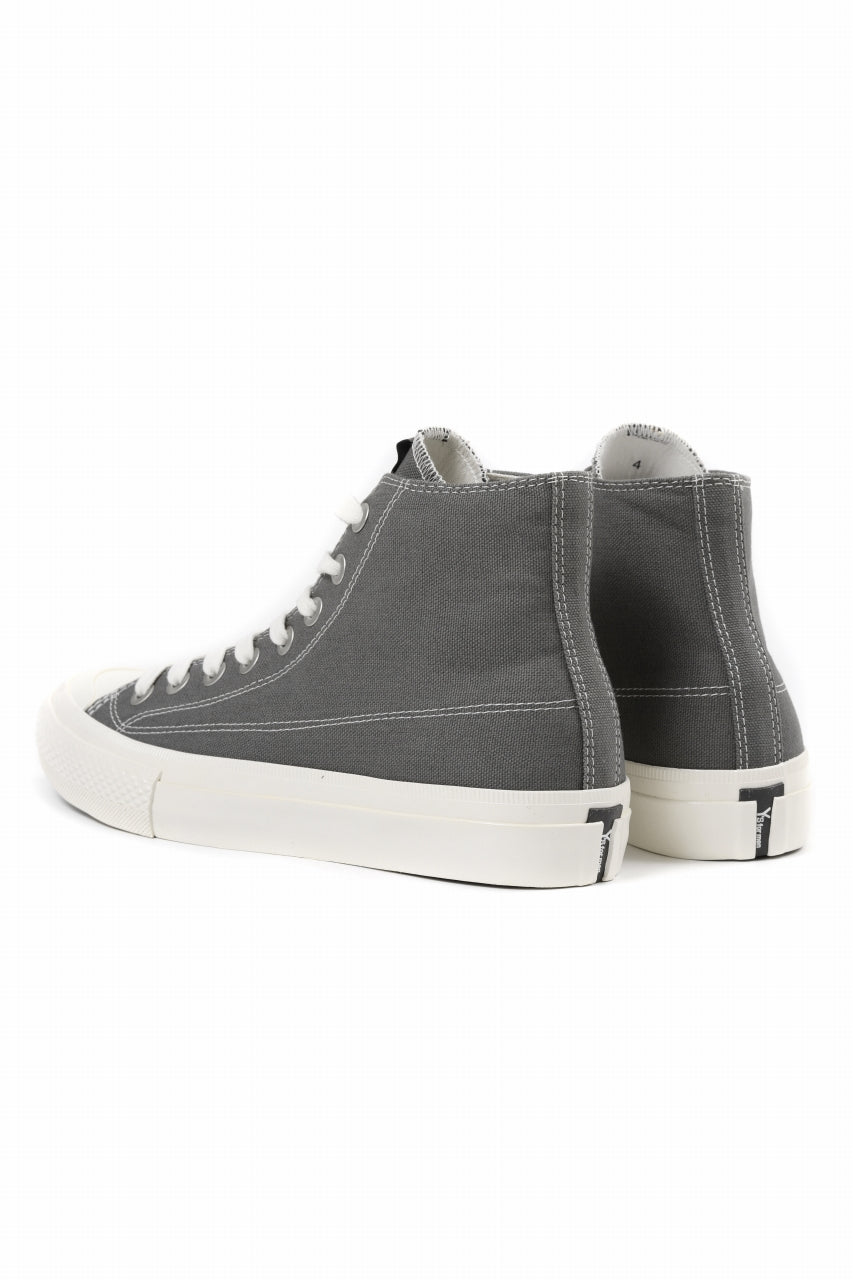 画像をギャラリービューアに読み込む, Y's for men HIGH TOP SNEAKER / COTTON CANVAS (GREY x WHITE)