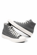 画像をギャラリービューアに読み込む, Y's for men HIGH TOP SNEAKER / COTTON CANVAS (GREY x WHITE)