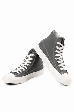 画像をギャラリービューアに読み込む, Y's for men HIGH TOP SNEAKER / COTTON CANVAS (GREY x WHITE)