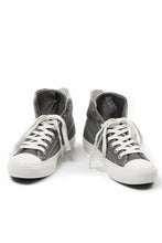 画像をギャラリービューアに読み込む, Y's for men HIGH TOP SNEAKER / COTTON CANVAS (GREY x WHITE)